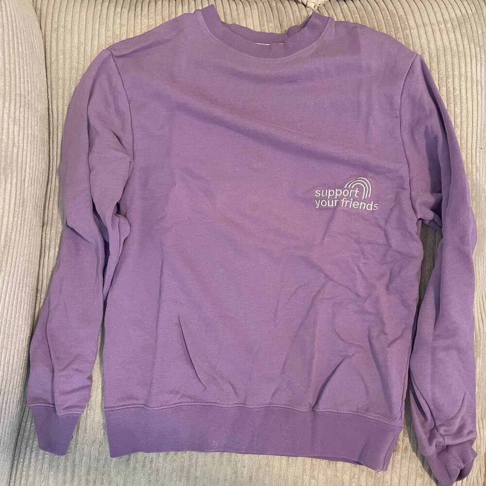 Purple round-neck sweater